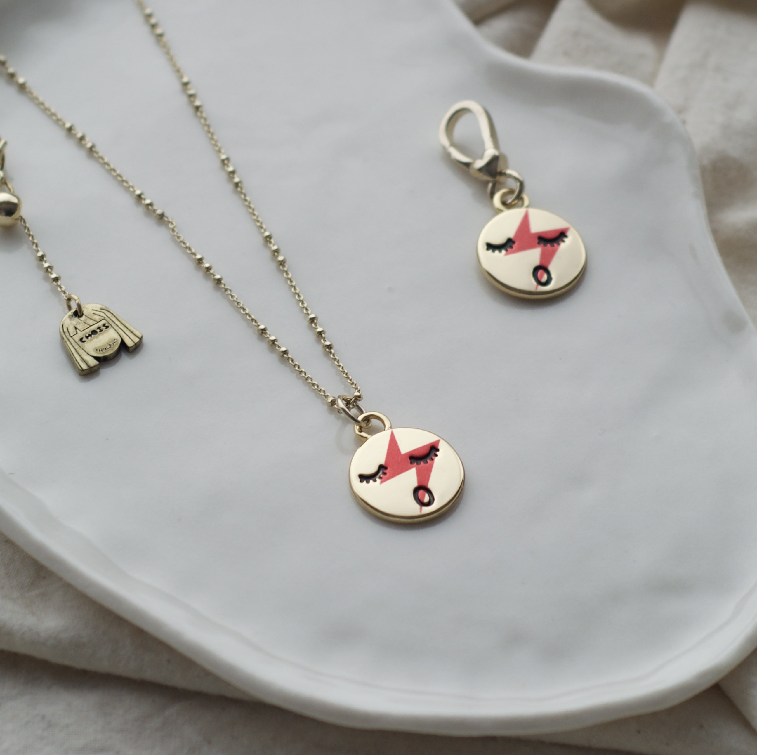 Lightening Pendants Necklace & Earring Set