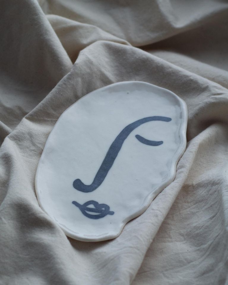 Abstract Ceramic Face
